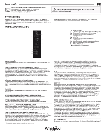 Whirlpool W7X 93T OX Fridge/freezer combination Manuel utilisateur | Fixfr