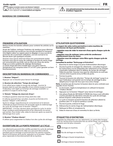 Indesit I2 D71W EE Dryer Manuel utilisateur | Fixfr