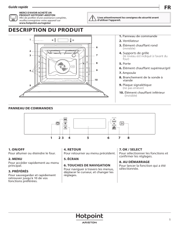 HOTPOINT/ARISTON FI9 891 SP IX HA Oven Manuel utilisateur | Fixfr