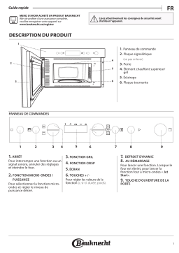 Bauknecht EMNK5 2438 ES Microwave Manuel utilisateur