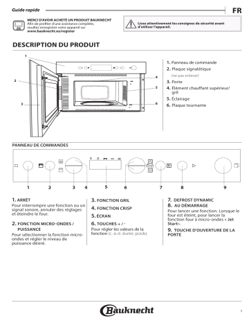 Bauknecht EMNK5 2438 ES Microwave Manuel utilisateur | Fixfr