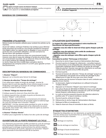 Indesit I2 D81S EX Dryer Manuel utilisateur | Fixfr