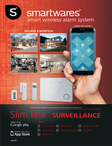 Smartwares HA701IP Smart IP Alarm system Manuel du propriétaire | Fixfr