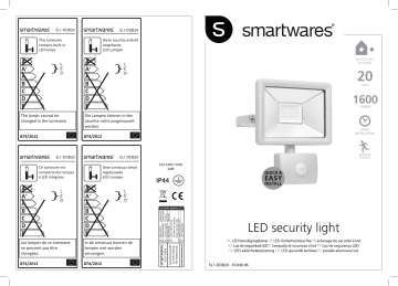 Smartwares SL1-DOB20 LED security light 20 W Manuel du propriétaire | Fixfr