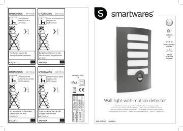 Smartwares 10.048.04 Integrated LED wall light Manuel du propriétaire | Fixfr