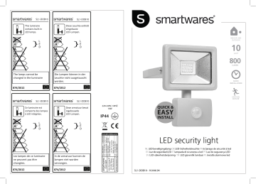 Smartwares SL1-DOB10 LED security light 10 W Manuel du propriétaire | Fixfr