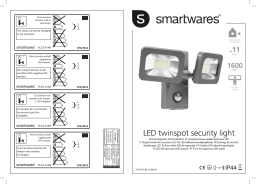 Smartwares FLD2-A14B LED twinspot security light Manuel du propriétaire