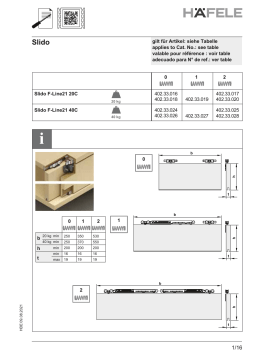 Hafele 402.33.018 Sliding Door Hardware  Guide d'installation