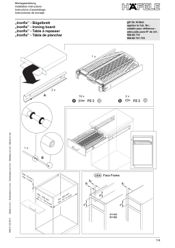 Hafele 568.60.710 Ironfix® Ironing Board  Mode d'emploi