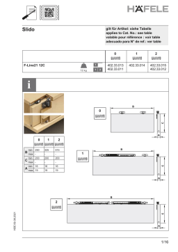 Hafele 402.33.013 Sliding Door Hardware  Guide d'installation