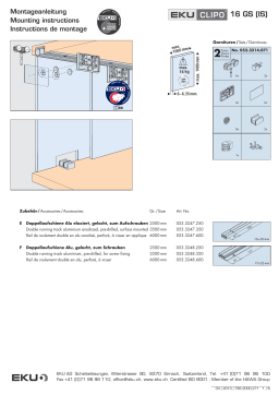 Hafele 405.82.228 Sliding Door Hardware  Mode d'emploi