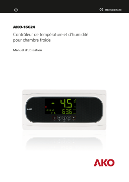 AKO Temperature and moisture controller for cold room store AKO-16624 Manuel utilisateur