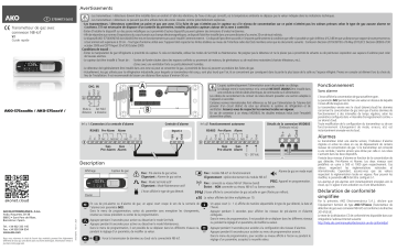 AKO Gas transmitter Manuel utilisateur | Fixfr