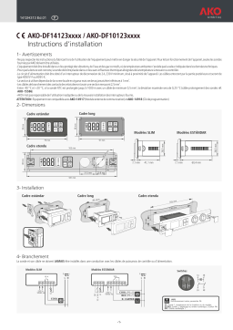 AKO AKO-DF14123xxxx/DF10123xxxx Darwin thermostats Guide d'installation