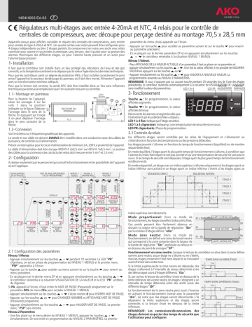 AKO MultiStage Regulators Mode d'emploi | Fixfr