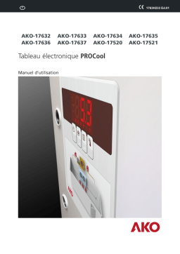 AKO AKO-1752x / AKO-17632-17637 PROCool Electronic Panels Manuel utilisateur