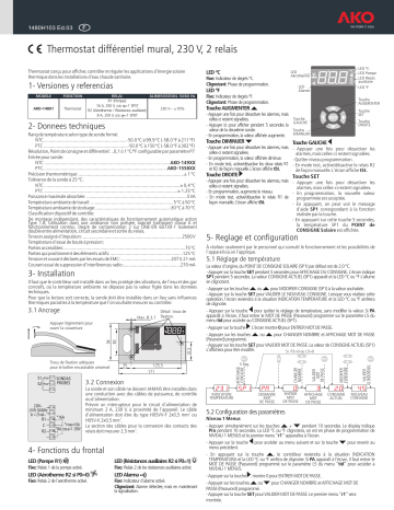 AKO Surface differential controller AKO-14801 Mode d'emploi | Fixfr