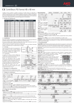 AKO PID controller's size 48 x 48 mm Mode d'emploi