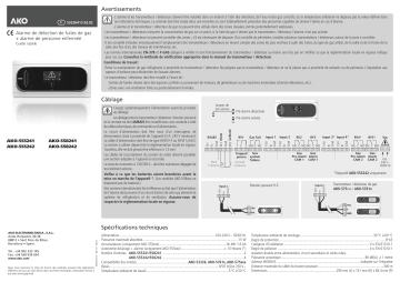 AKO AKO-555241 / 555242 / 558241 / 558242 Gas leak detection + trapped person alarm Manuel utilisateur | Fixfr