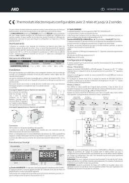 AKO Configurable electronic thermostats Mode d'emploi