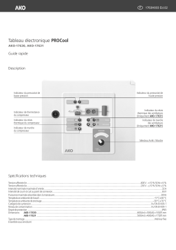 AKO AKO-17630 / AKO-17631 PROCool Electronic Panels Manuel utilisateur