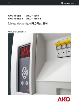 AKO PROPlus 3PH electronic panel AKO-1565x / 1568x / 1565x-1 / 1565x-3 Manuel utilisateur