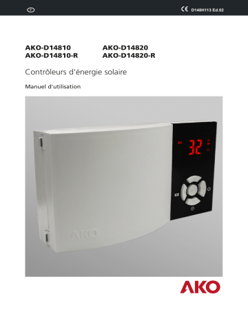 AKO Surface thermostat AKO-D14810 / D14810-R / D14820 / D14820-R Manuel utilisateur | Fixfr