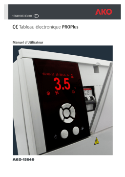 AKO PROPlus electronic control panel Manuel utilisateur