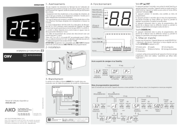 AKO BIGDarwin electronic controllers Guide d'installation | Fixfr