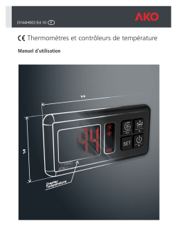 AKO Darwin Thermometers, thermostats and electronic controllers Manuel utilisateur