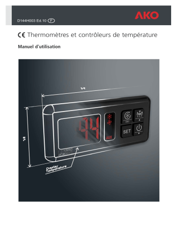 AKO Darwin Thermometers, thermostats and electronic controllers Manuel utilisateur | Fixfr