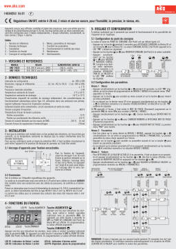 AKO ON/OFF regulators, 4-20 mA input AKO-14532/534 Mode d'emploi