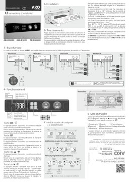 AKO Darwin Thermometers, thermostats and electronic controllers, Extended panel Guide d'installation