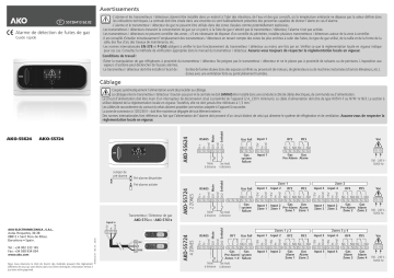 AKO AKO-55624 / 55724 Gas Leak Detection Alarm Manuel utilisateur | Fixfr