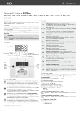 AKO PROCool Electronic Panels AKO-1752x / AKO-17632- 17637 Manuel utilisateur