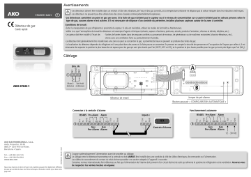 AKO AKO-57625-1 gas detector Manuel utilisateur | Fixfr