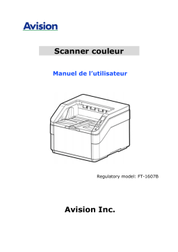 Avision AD8120 Document Scanner Manuel utilisateur