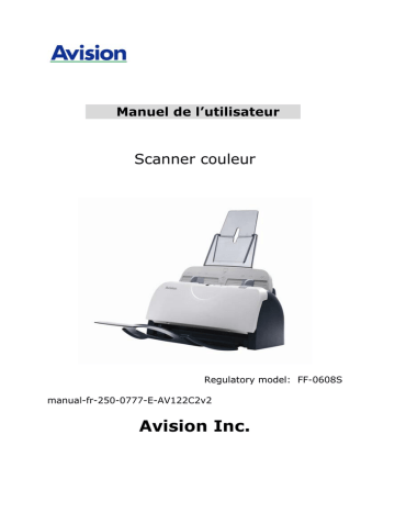 FF-0608S | Avision AV122C2 Document Scanner Manuel utilisateur | Fixfr