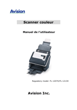 Avision AV280 Document Scanner Manuel utilisateur