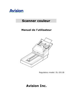 Avision AD345GFWN Document Scanner Manuel utilisateur