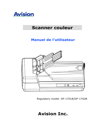 Avision AD130 Document Scanner Manuel utilisateur | Fixfr