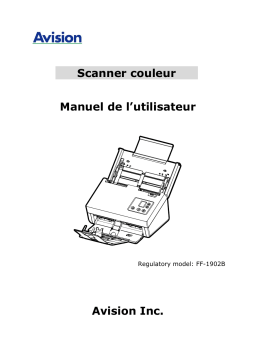 Avision AD370 series Document Scanner Manuel utilisateur