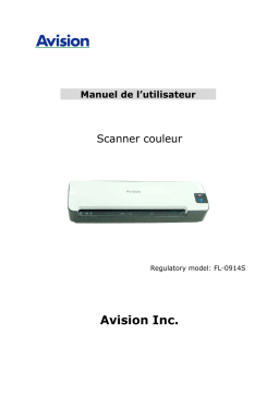 Avision AV36 Intelligent / Portable Scanner Manuel utilisateur