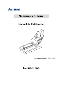 Avision AD340GF Document Scanner Manuel utilisateur