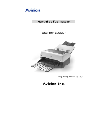 Avision AV320+ Document Scanner Manuel utilisateur | Fixfr