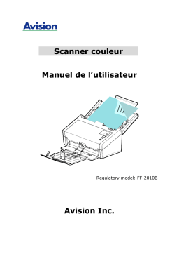Avision AD345G Document Scanner Manuel utilisateur