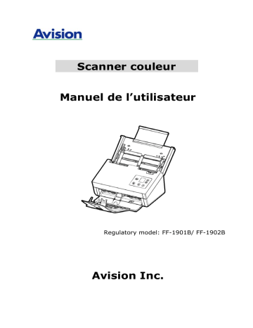 Avision AD345 series Document Scanner Manuel utilisateur | Fixfr