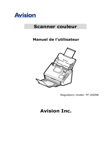 Avision AD340G Document Scanner Manuel utilisateur | Fixfr