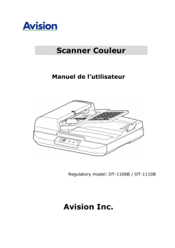 Avision AV5400 Document Scanner Manuel utilisateur