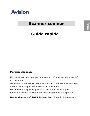 Avision FB1000N Flatbed Scanner Manuel utilisateur | Fixfr